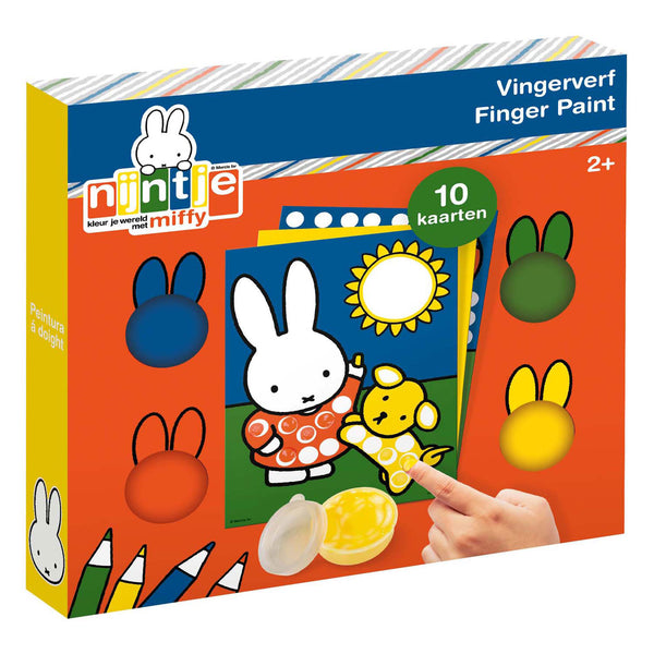 Creative craft group creatief met vingerverf nijntje