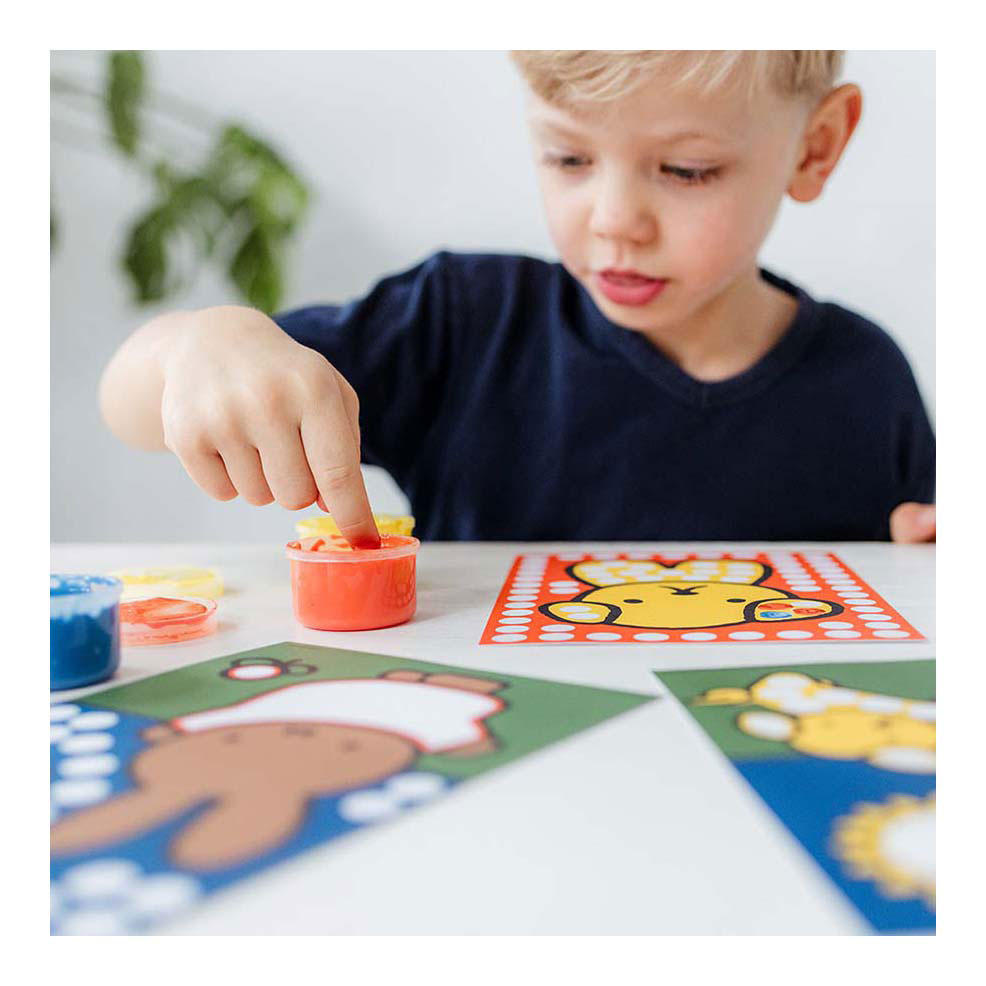Creatieve knutselgroep nijntje creatief met vingerverf set 14 dlg.