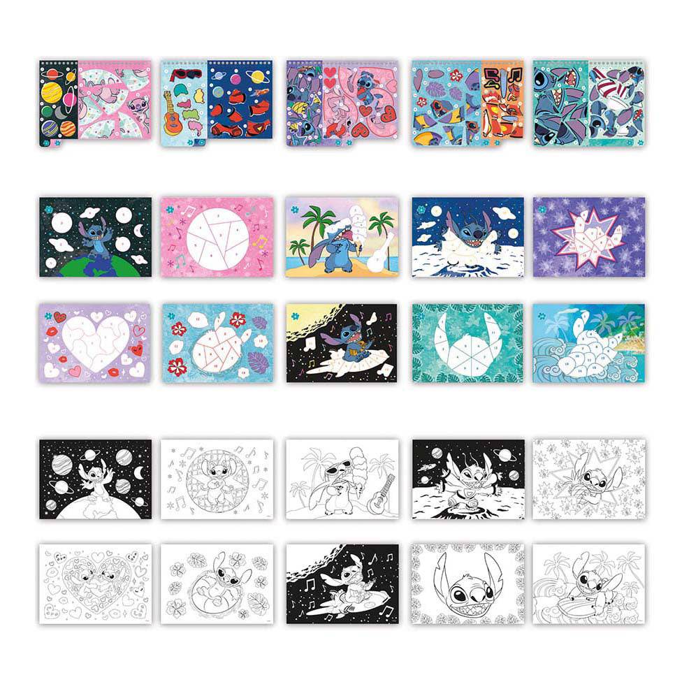 Totum stickers op nummer boek stitch