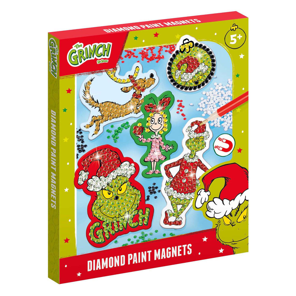 Totum diamant schilderij magneten de grinch
