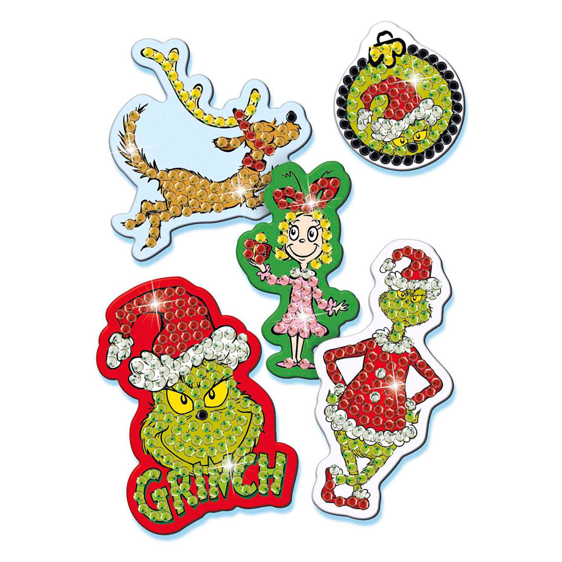 Totum diamant schilderij magneten de grinch