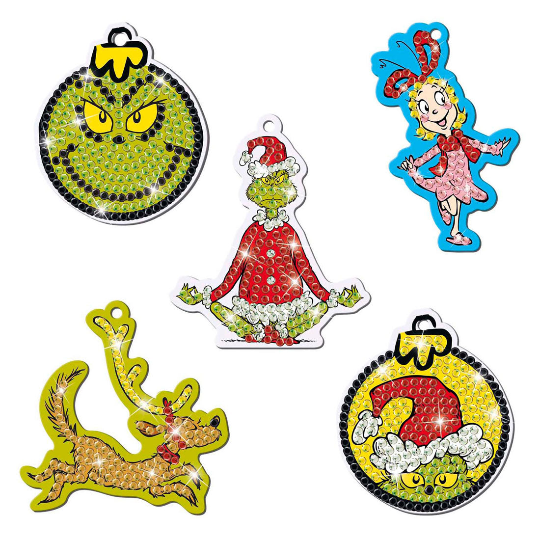 Totum diamant schilderij kersthangers maken de grinch