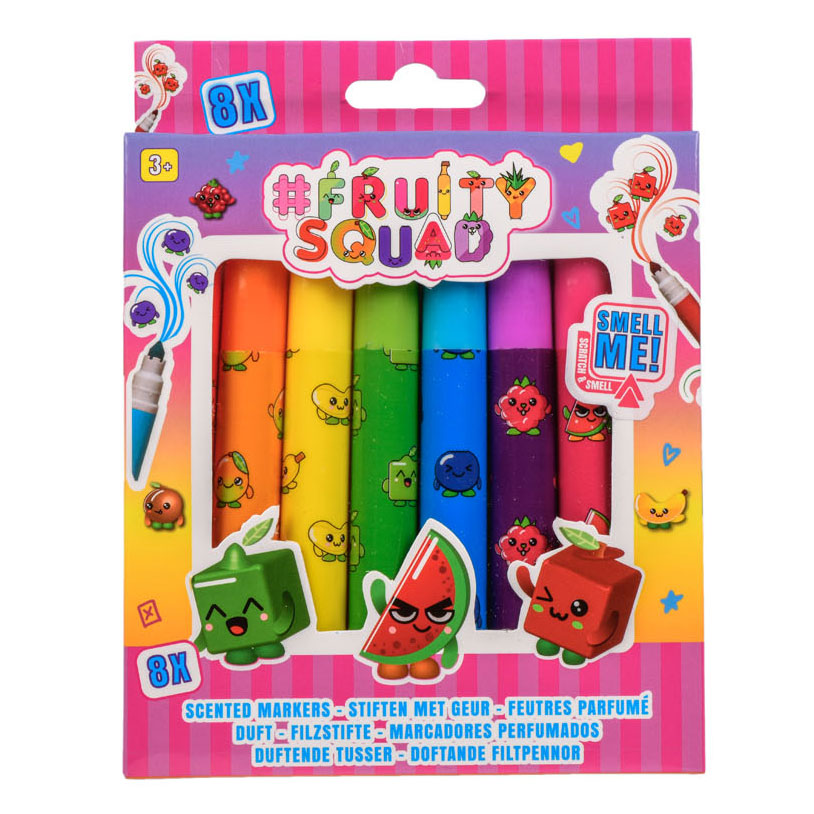 Canenco fruity squad stiften brede punt met geur, 8st.