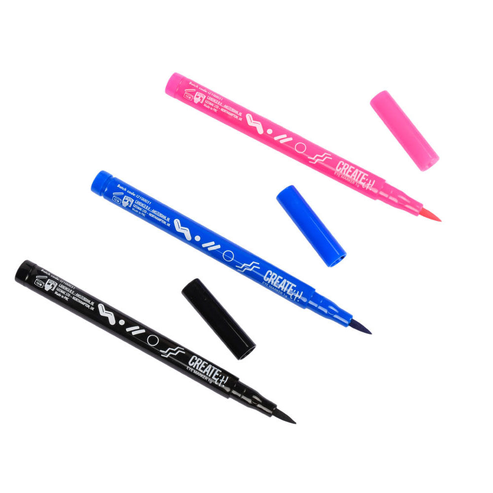 Creëer het! Make-up pennenset Poptastic meisjes 3-delig
