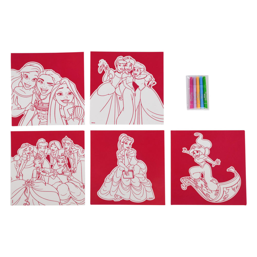 Canenco disney princess vilt kleuren, 5st.