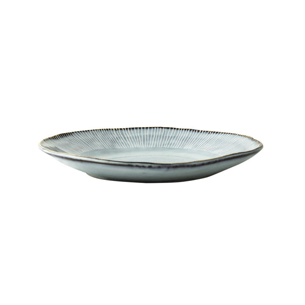 Dutch rose organic bord ã¸21,5cm blauw doos a 4 stuks
