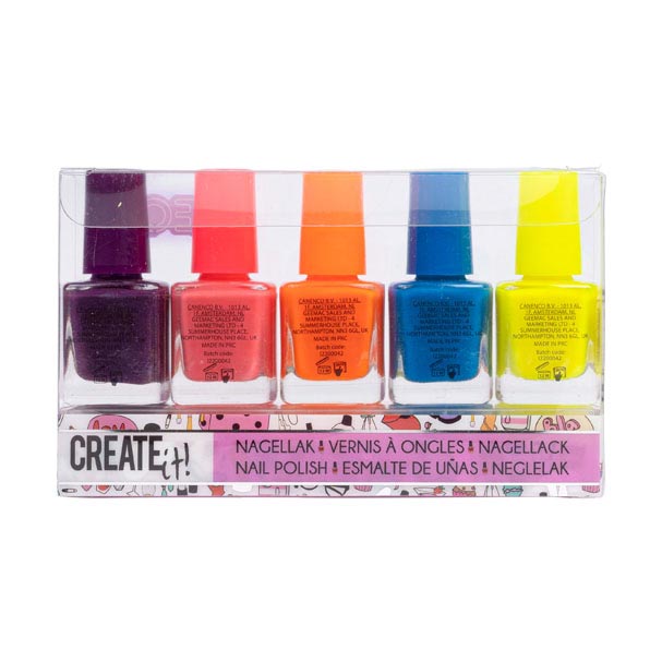 Creëer het! Beauty Nagellak Neon, 5st.