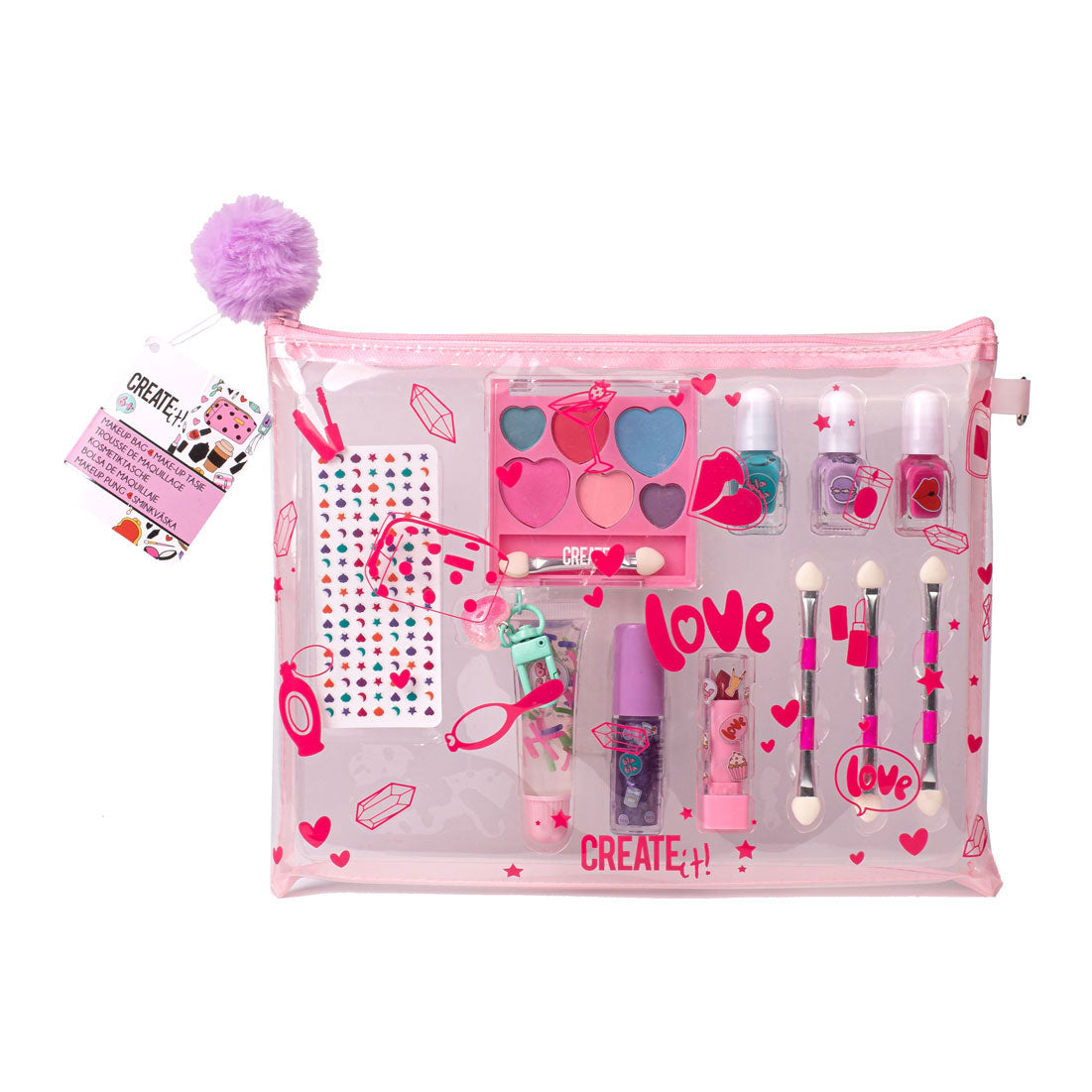 Creëer het! Beauty Make-Up Tasje met Inhoud