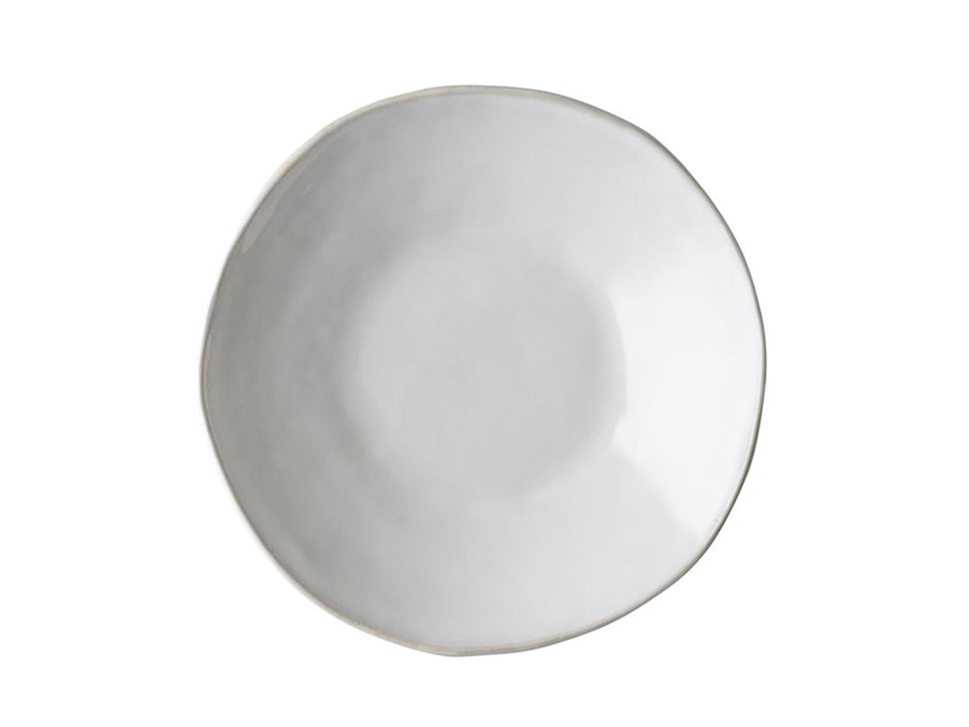 Dutch rose organic diep bord ø23,5cm wit doos a 4 stuks