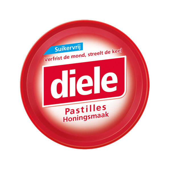 Diele pastilles honing suikervrij blikje (10x 50gr)