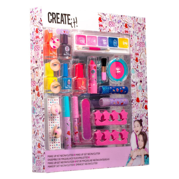 Create it! Beauty Make-Up Box Neon Glitters