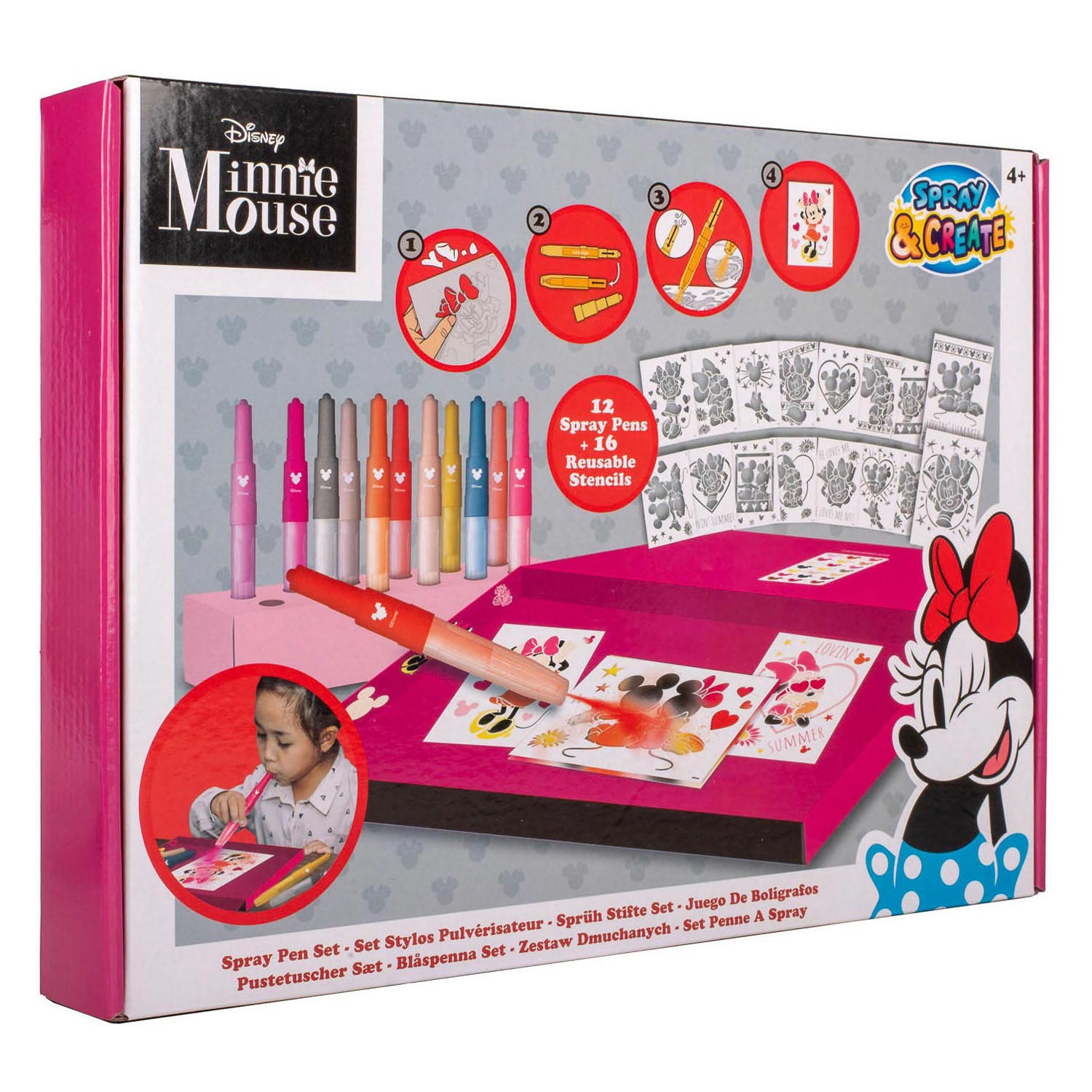 Minnie Mouse Blaaspennen Set