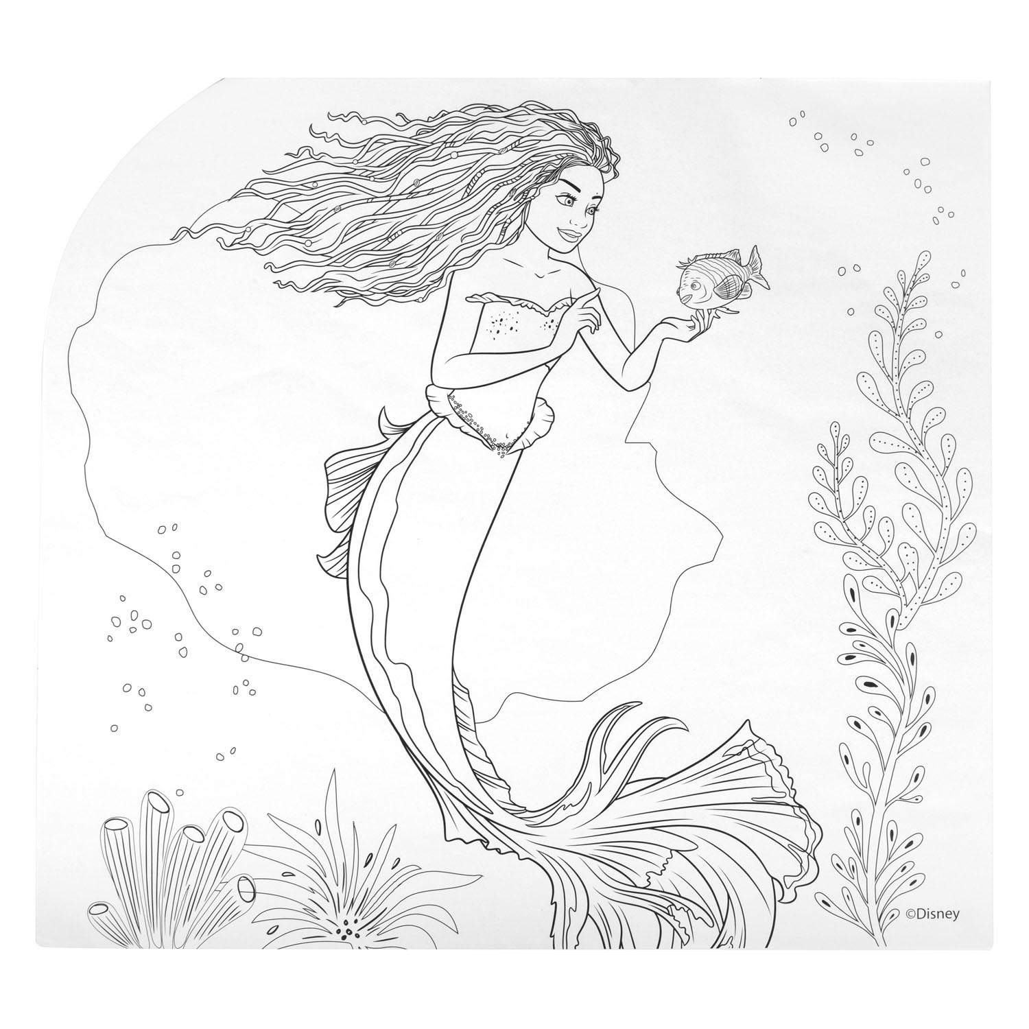 The Little Mermaid 5In1 Kleur Set