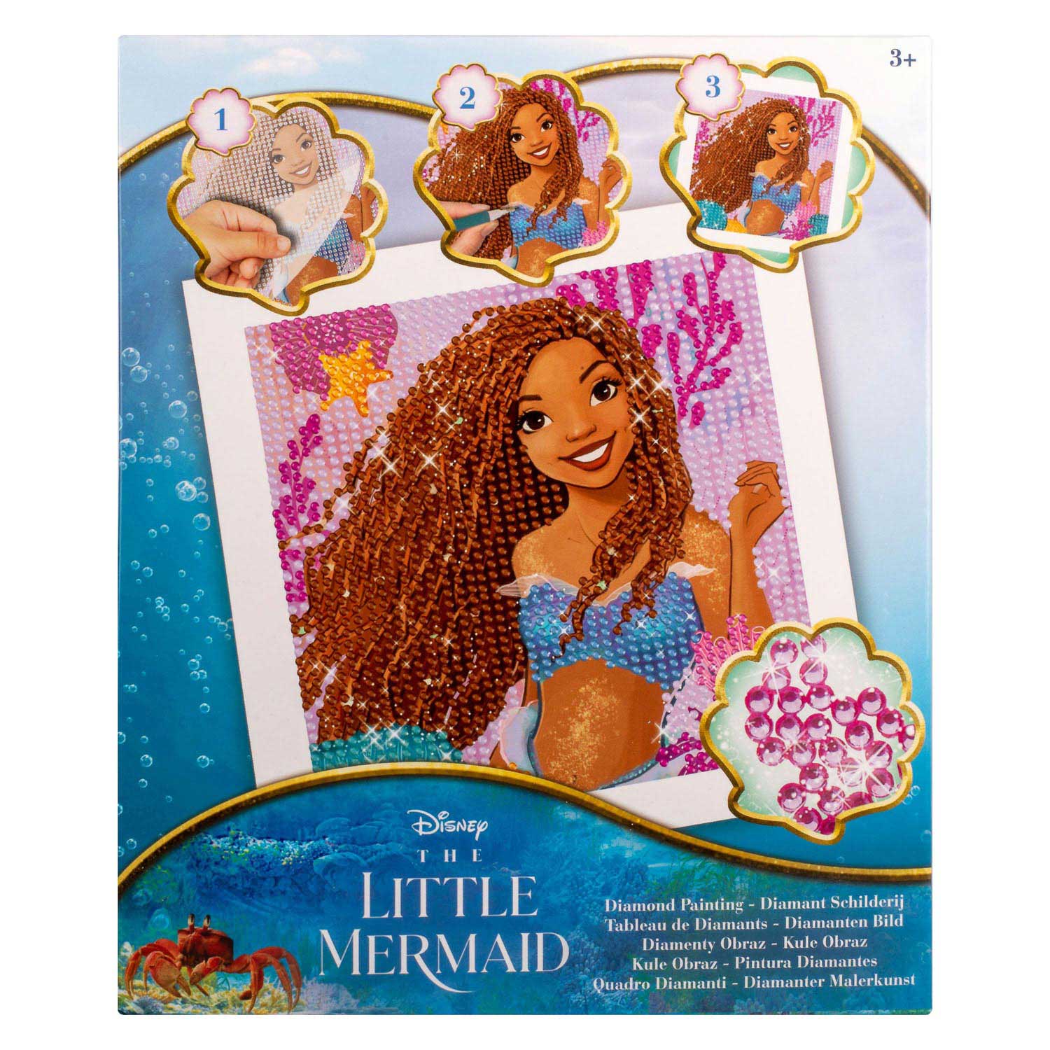 Canenco the Little Mermaid mosaic rhinestones