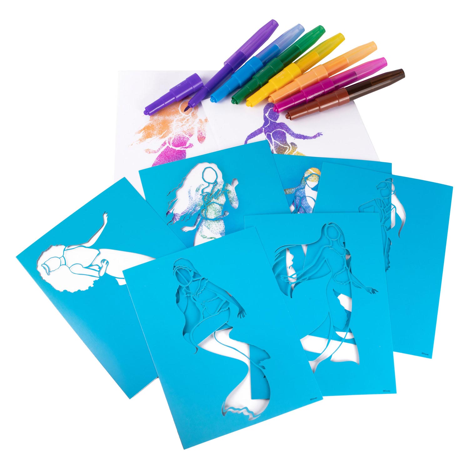De kleine zeemeermin Blaaspennen-set