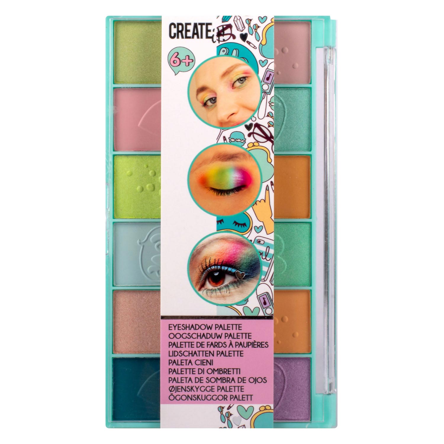 Creëer het! Beauty Oogschaduw Palette, 12 Kleuren!
