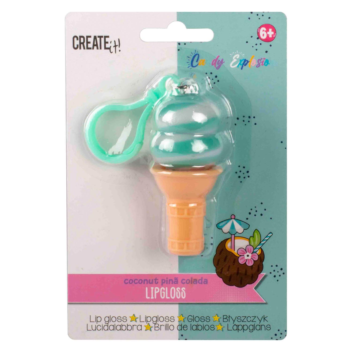 Canenco creëer het! candy explosie lipgloss ijsje sleutelhanger