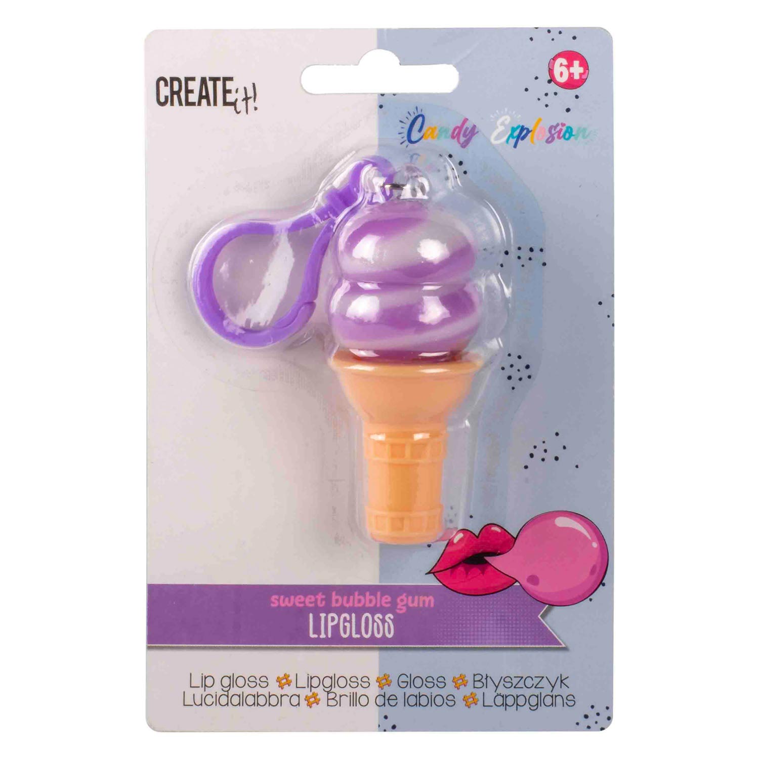 Canenco creëer het! candy explosie lipgloss ijsje sleutelhanger