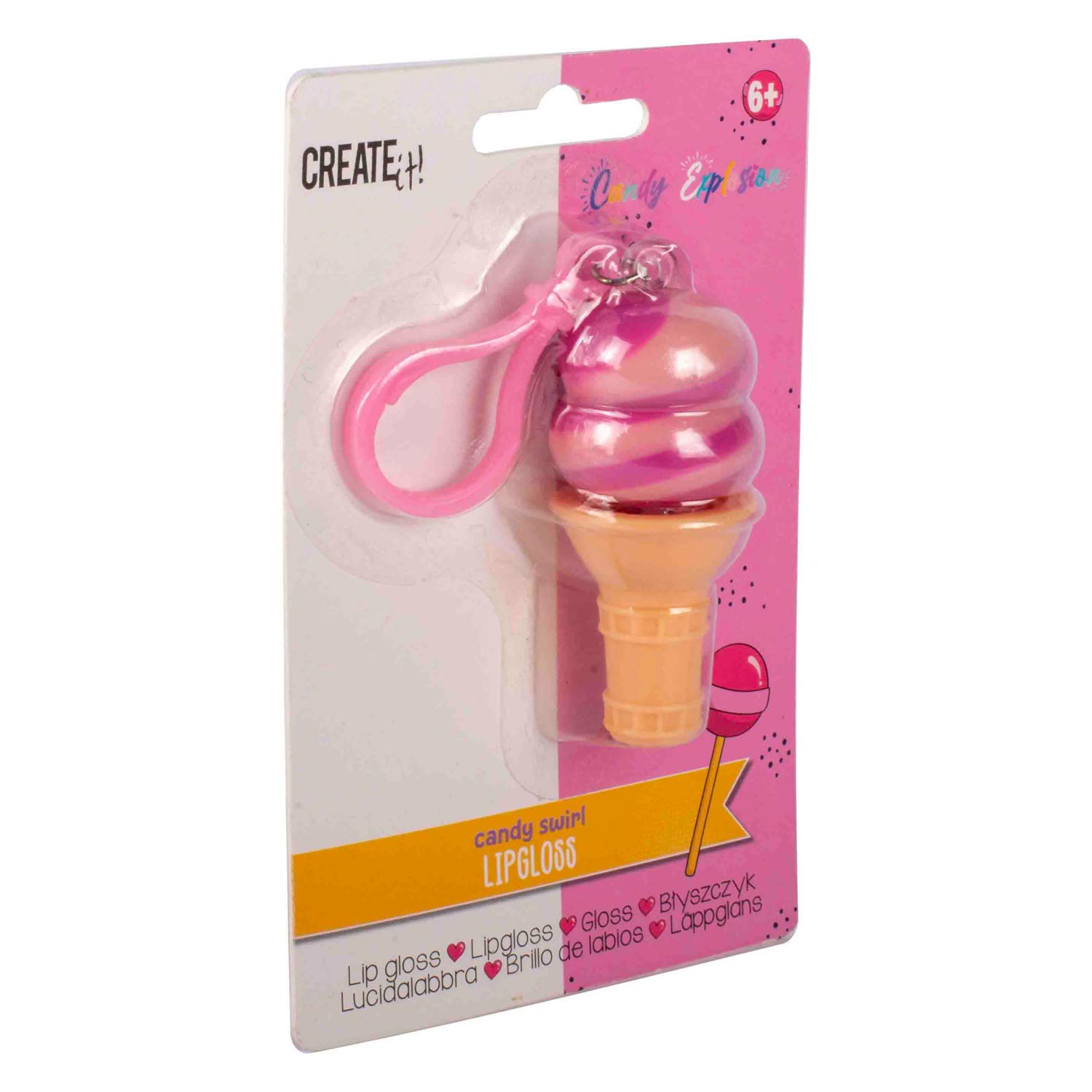 Canenco creëer het! candy explosie lipgloss ijsje sleutelhanger