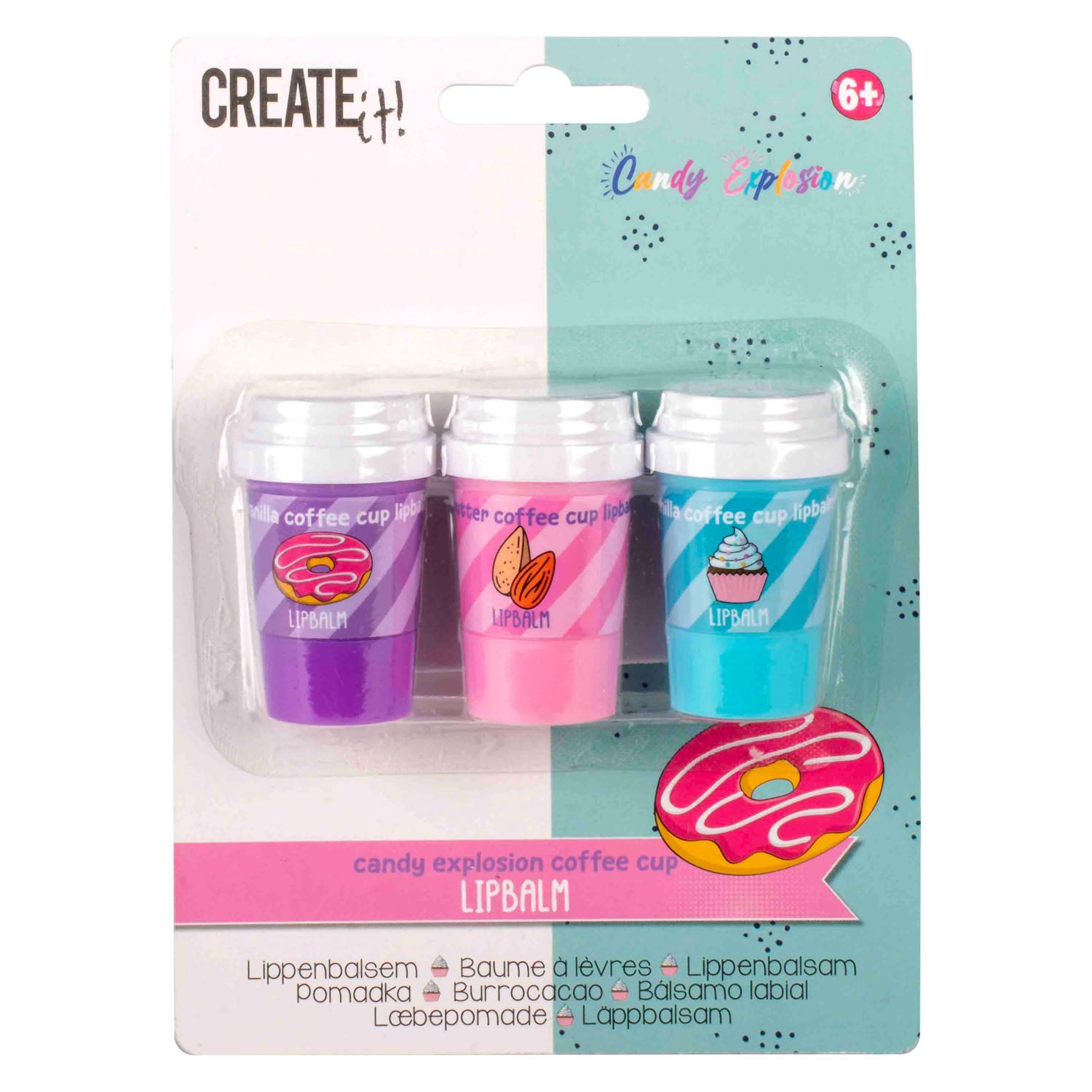 Create it! candy explosion lippenbalsem, 3st.