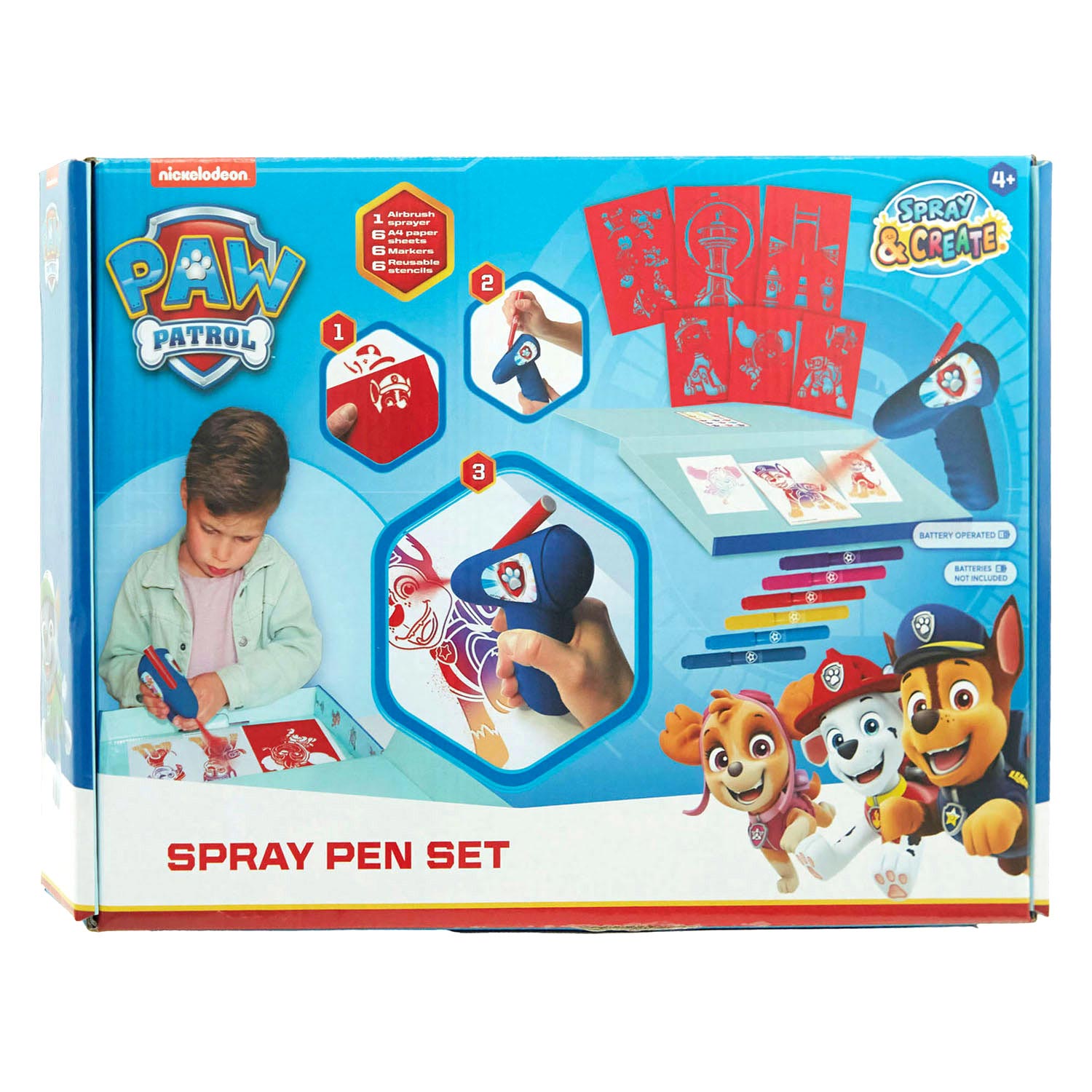 PAW Patrol Elektrische Blaaspennenset