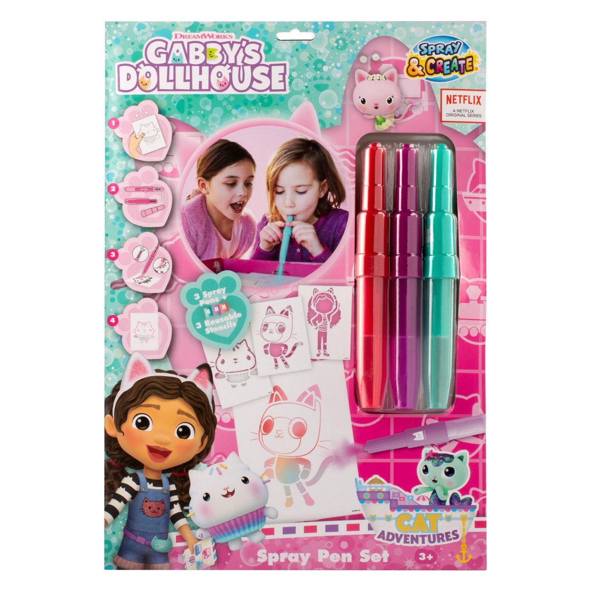 Canenco gabby's poppenhuis blaaspennen set