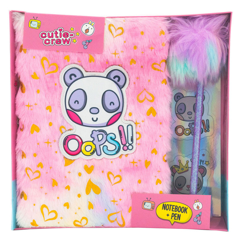 Canenco cutie crew notitieboek met pompon pen