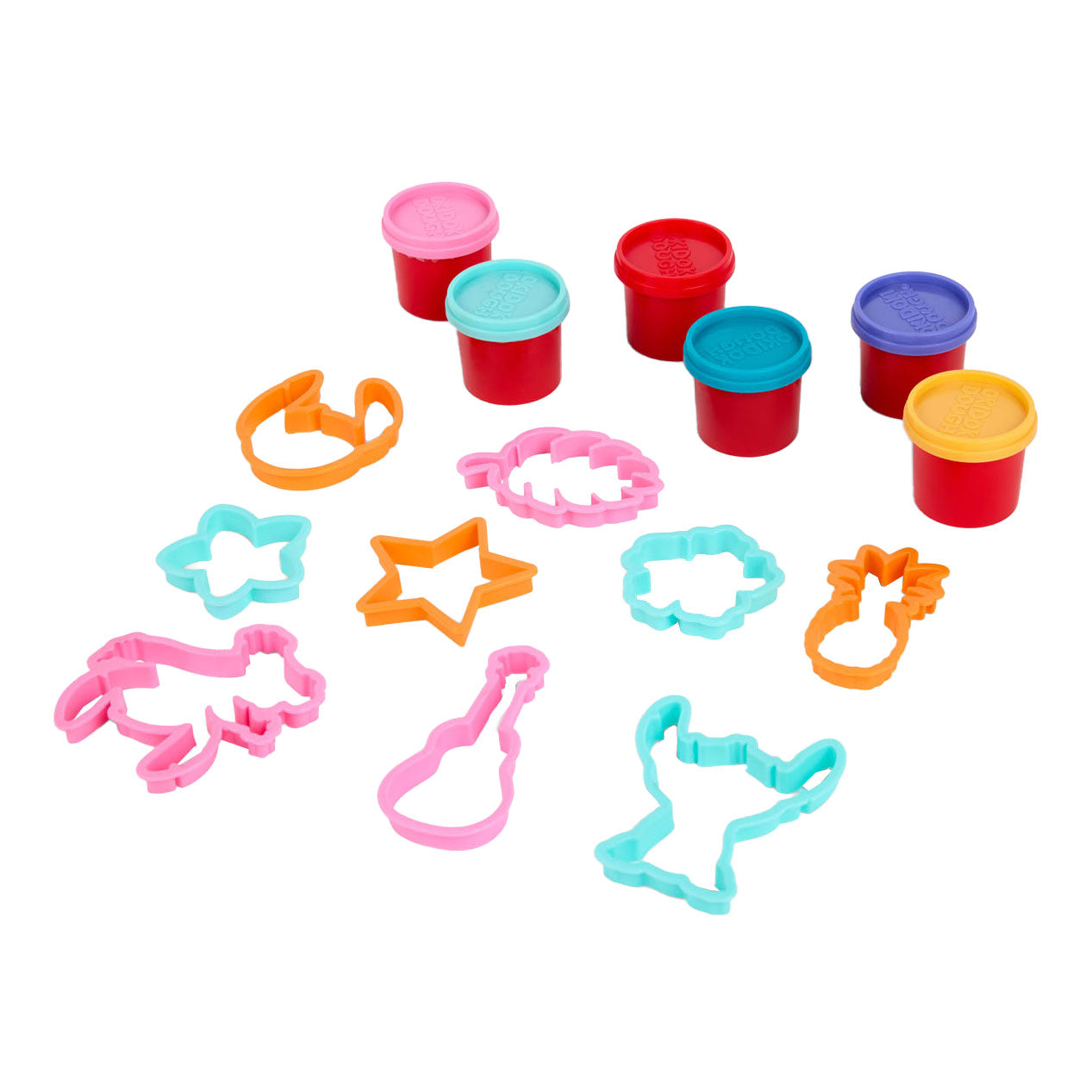 Canenco stitch kleiset met vormen - 6 kleipotjes