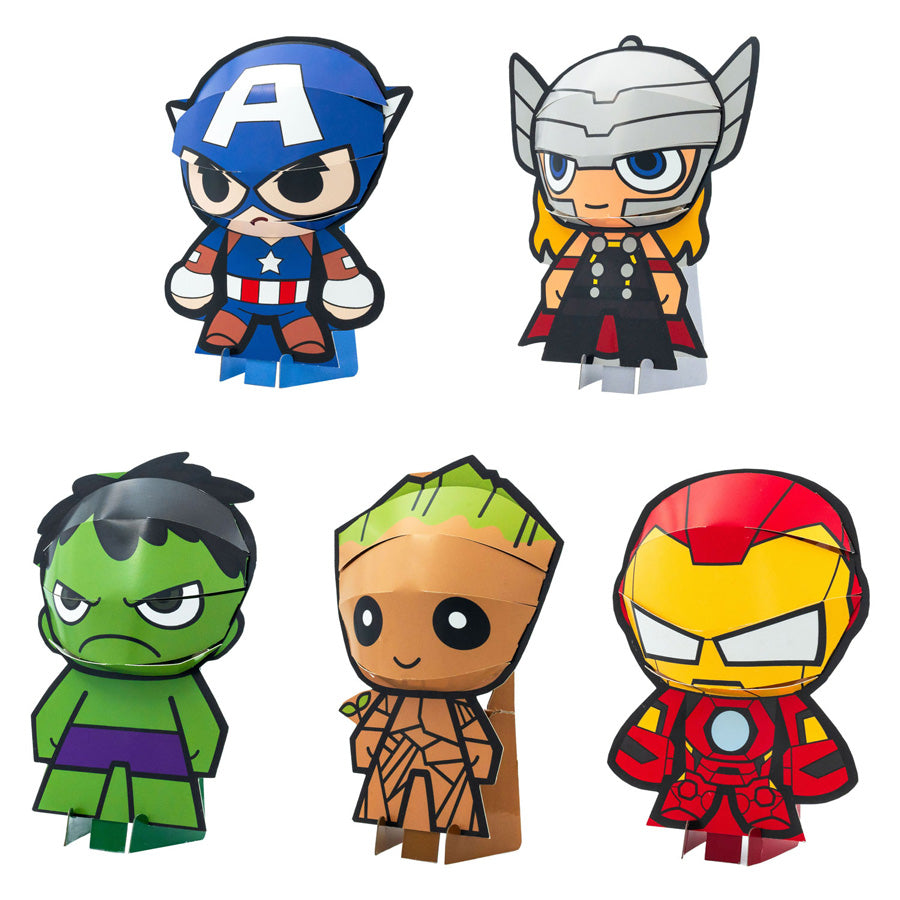 Canenco vouw je eigen marvel 3d figuur karton