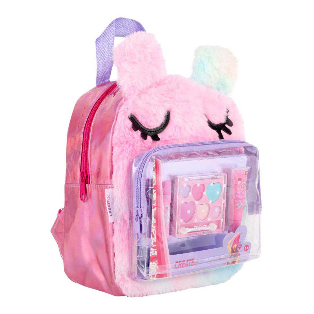 Merkloos sans marque create it! make-up set in fluffy rugtas