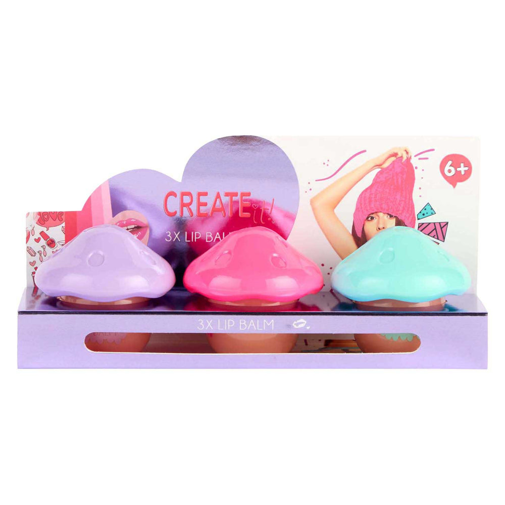 Canenco create it! beauty lippenbalsem paddenstoel, 3-delig