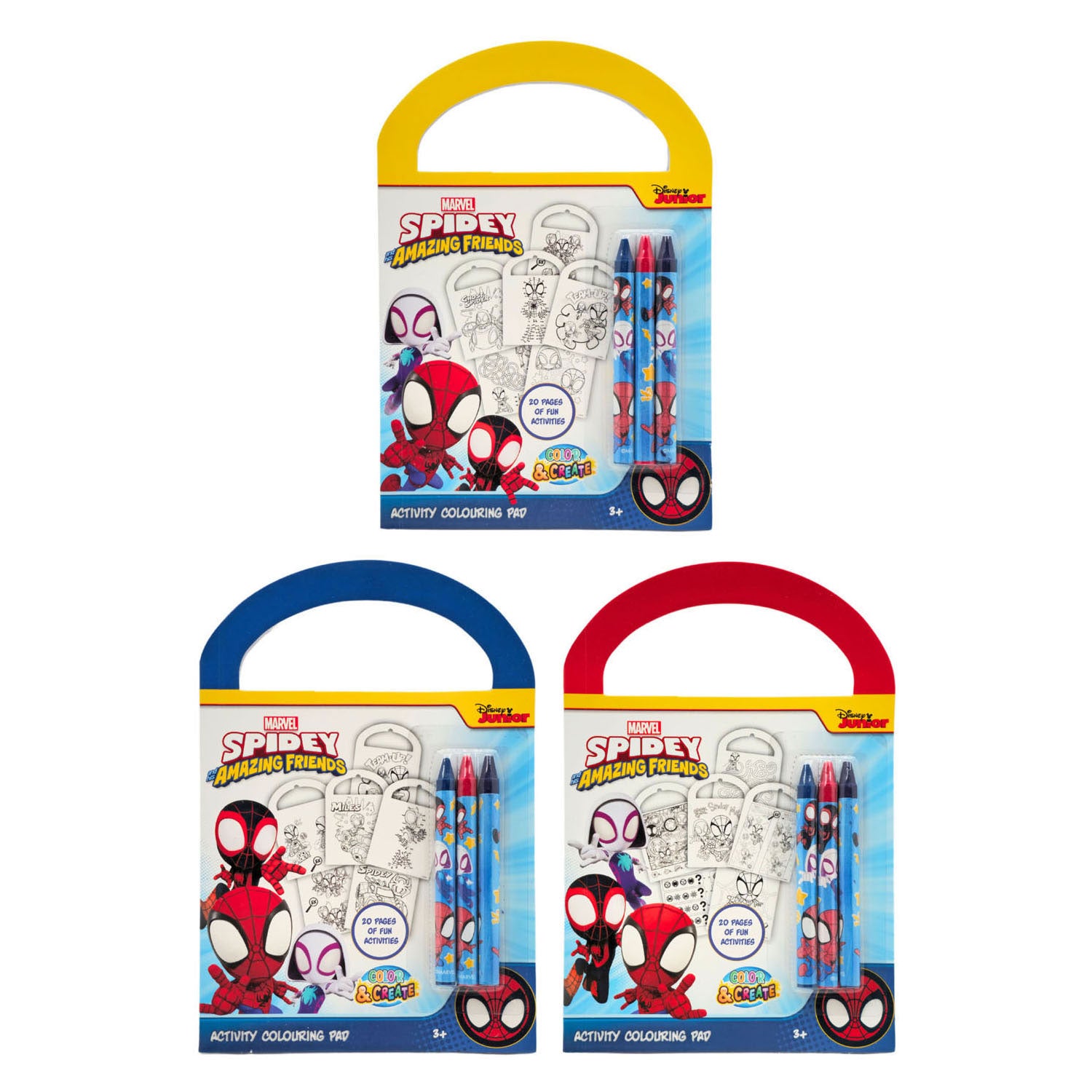 Canenco spidey activiteitenboek - incl. 3 kleurpotloden