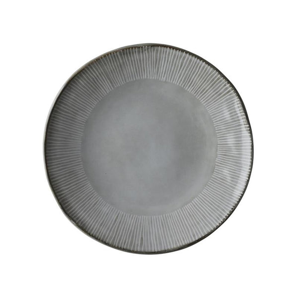 Dutch rose organic bord ø21,5cm licht grijs doos a 4 stuks