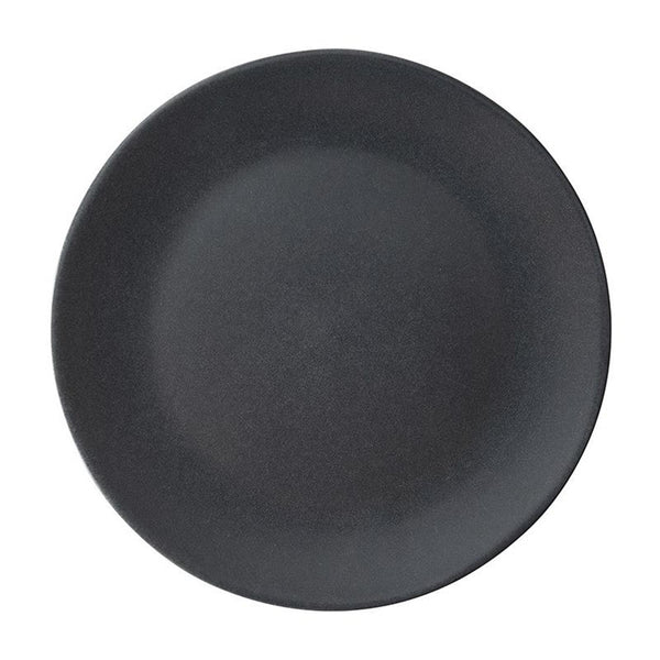 Dutch rose velvet bord plat ø20,5cm mat zwart 4st
