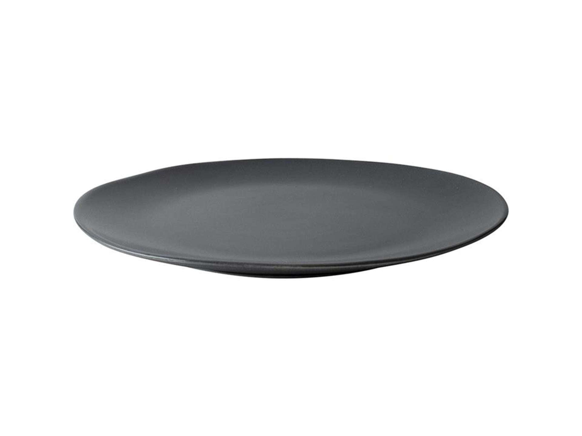 Dutch rose velvet bord plat ø26,5cm mat zwart 4st