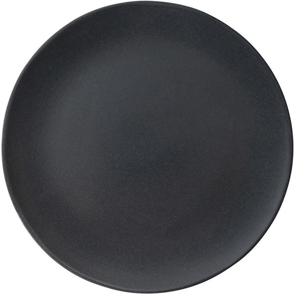 Dutch rose velvet bord plat ø26,5cm mat zwart 4st