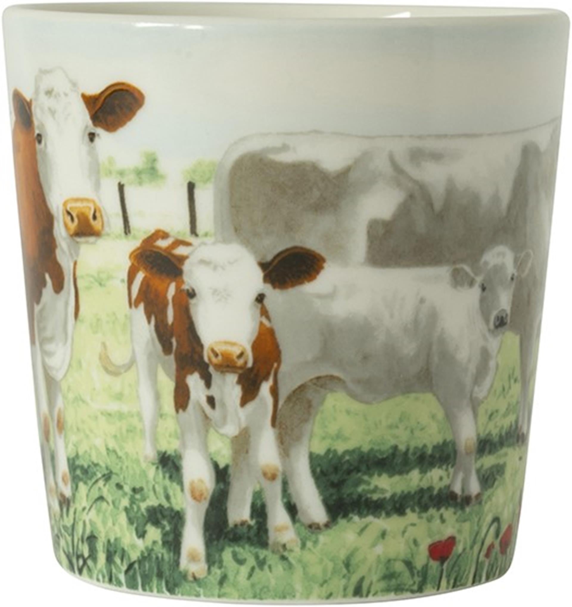 Wiebe van der zee wiebe's farm minimok koe 230ml doos a 6 stuks porselein