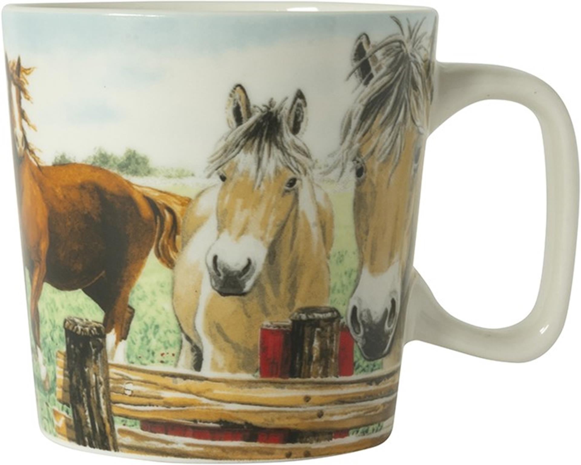 Wiebe van der zee wiebe's farm minimok paard 230ml doos a 6 stuks porselein
