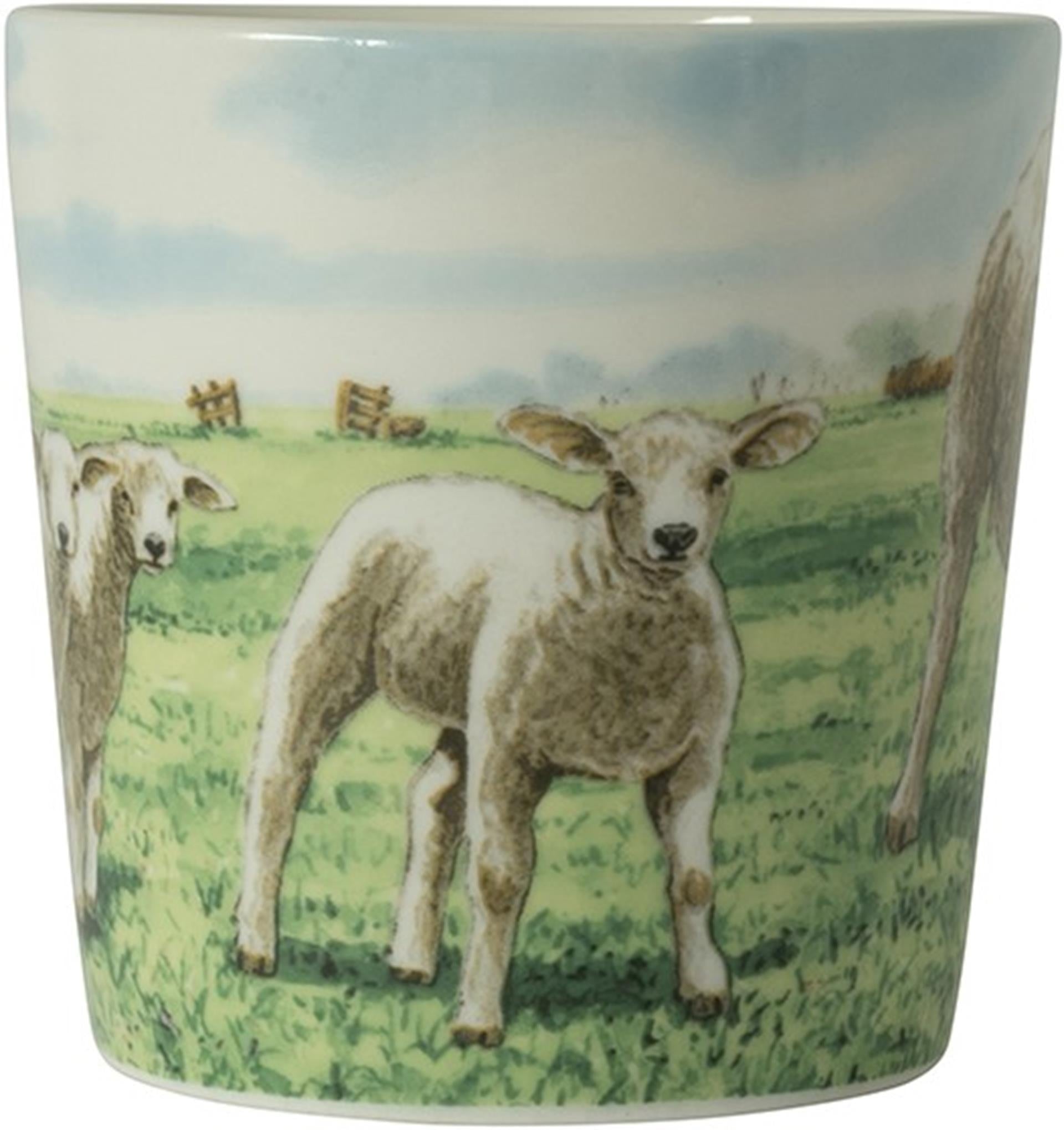 Wiebe van der zee wiebe's farm minimok schaap 230ml doos a 6 stuks porselein