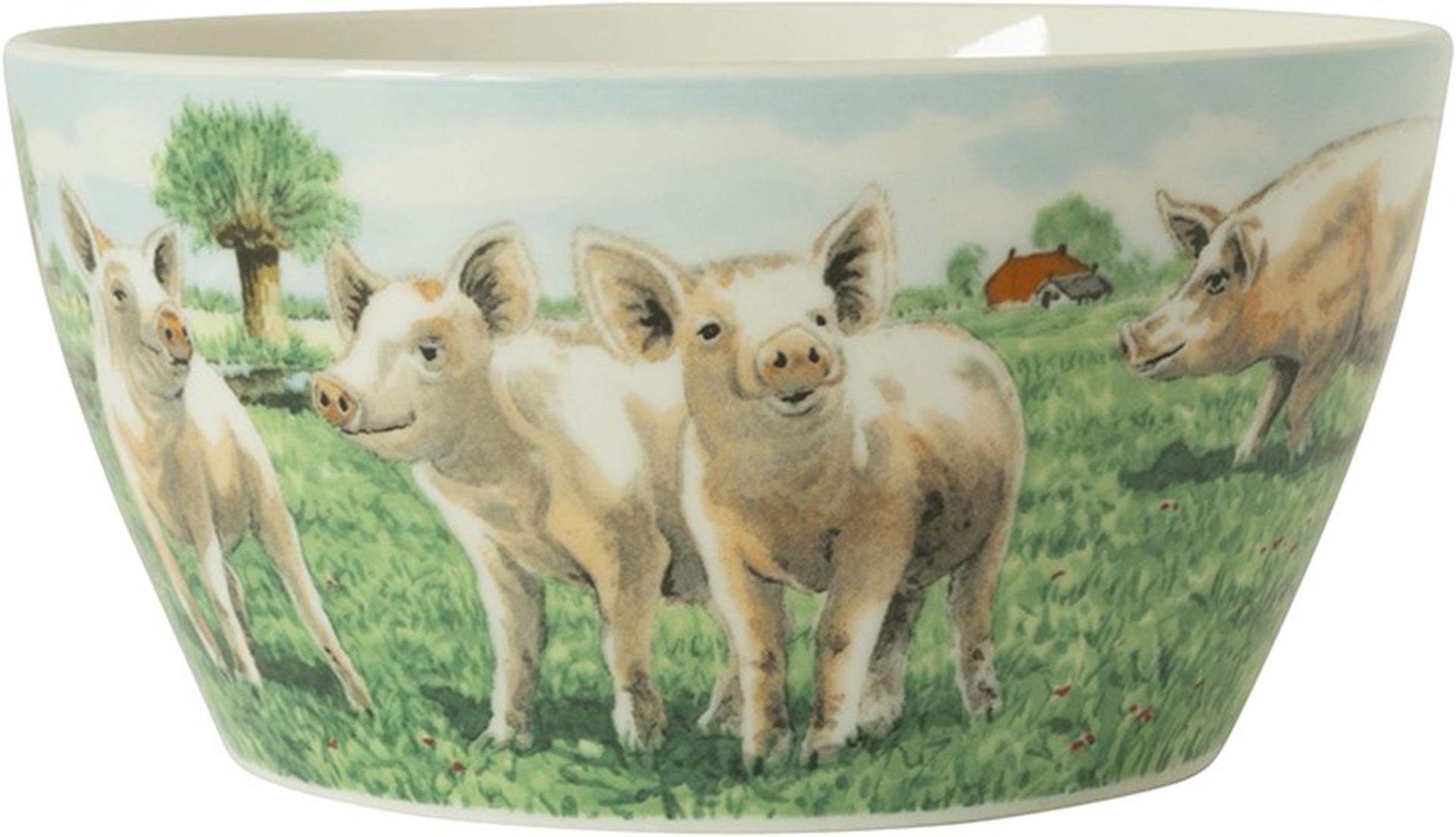 Wiebe van der zee wiebe's farm kom varken ø13cm 6st
