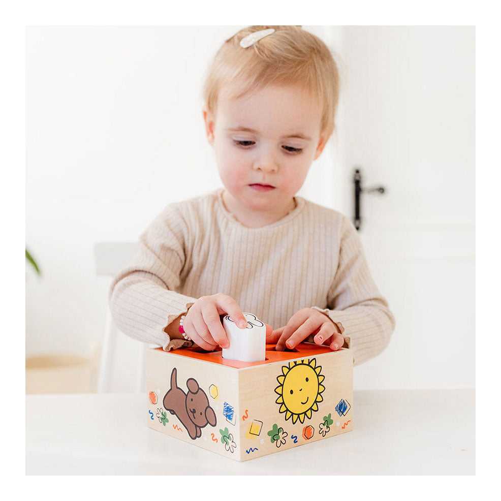 Bambolino Miffy Wooden Shape Sorter. 3+