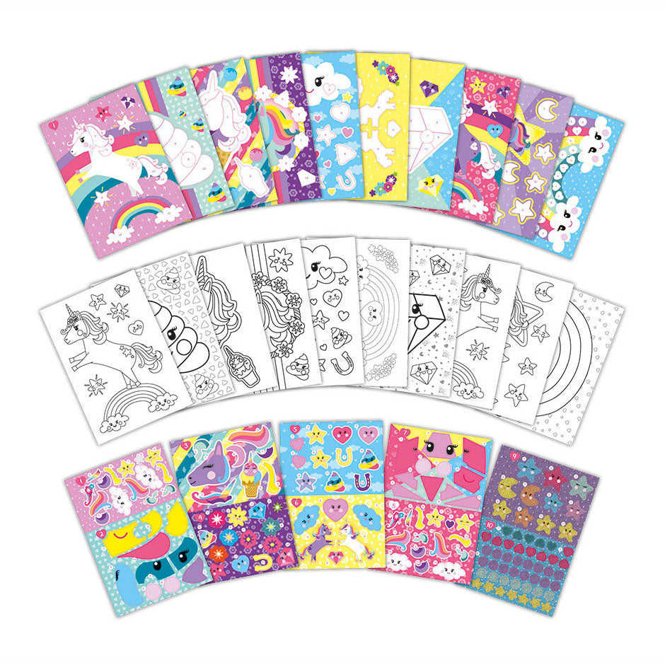 Totum Stickerboek Stickers op nummer Eenhoorn