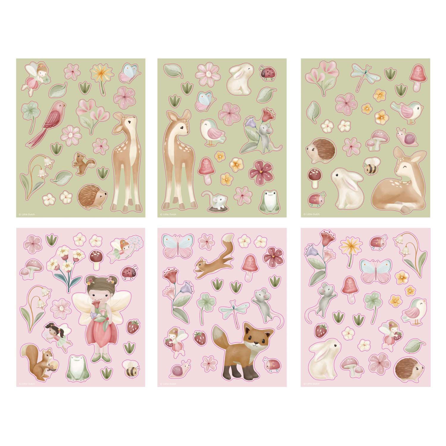 Bambolino speelgoed little dutch stickerset sprookjestuin