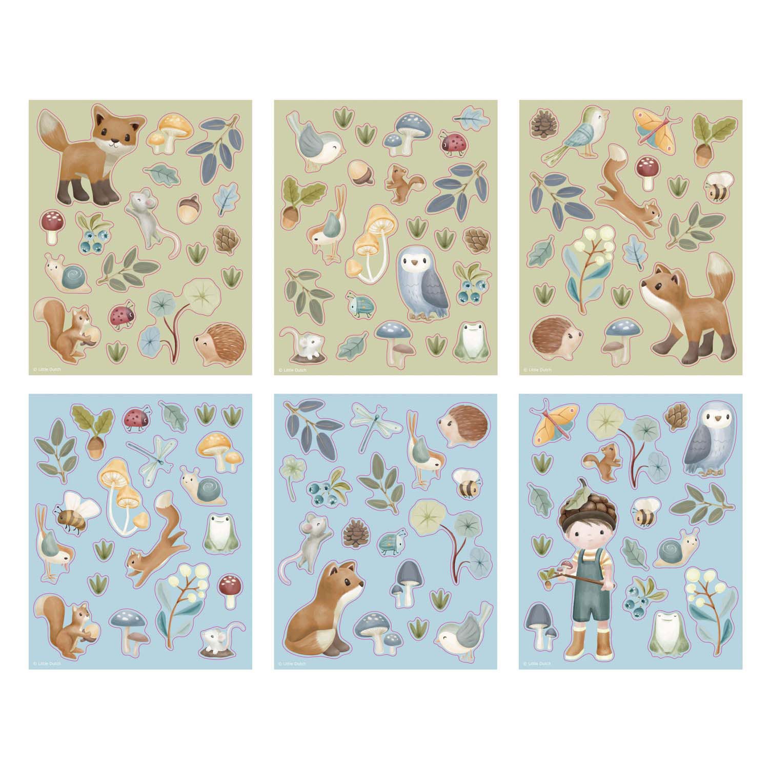 Little Dutch stickerset bosvriendjes