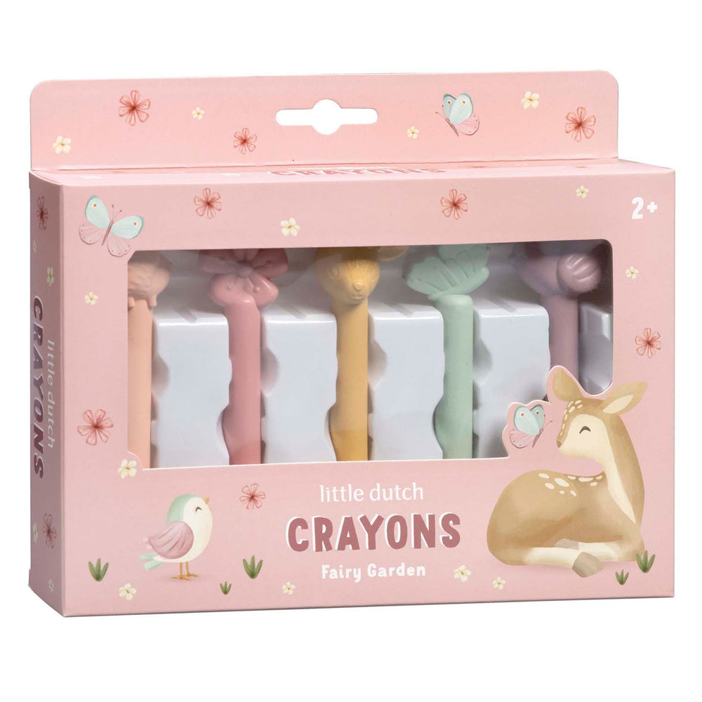 Little dutch waskrijtjes fairy garden - creatief peuter kleuter speelgoed - cadeautip - speelgoed 2 jaar
