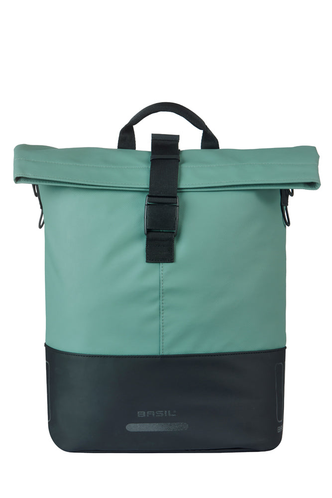 Basil b.v. tas basil cove shopper groen zwart | mik hooks | 16l