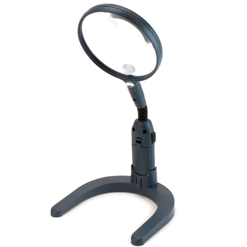 Loupe de table flexible Carson avec LED 2x110mm