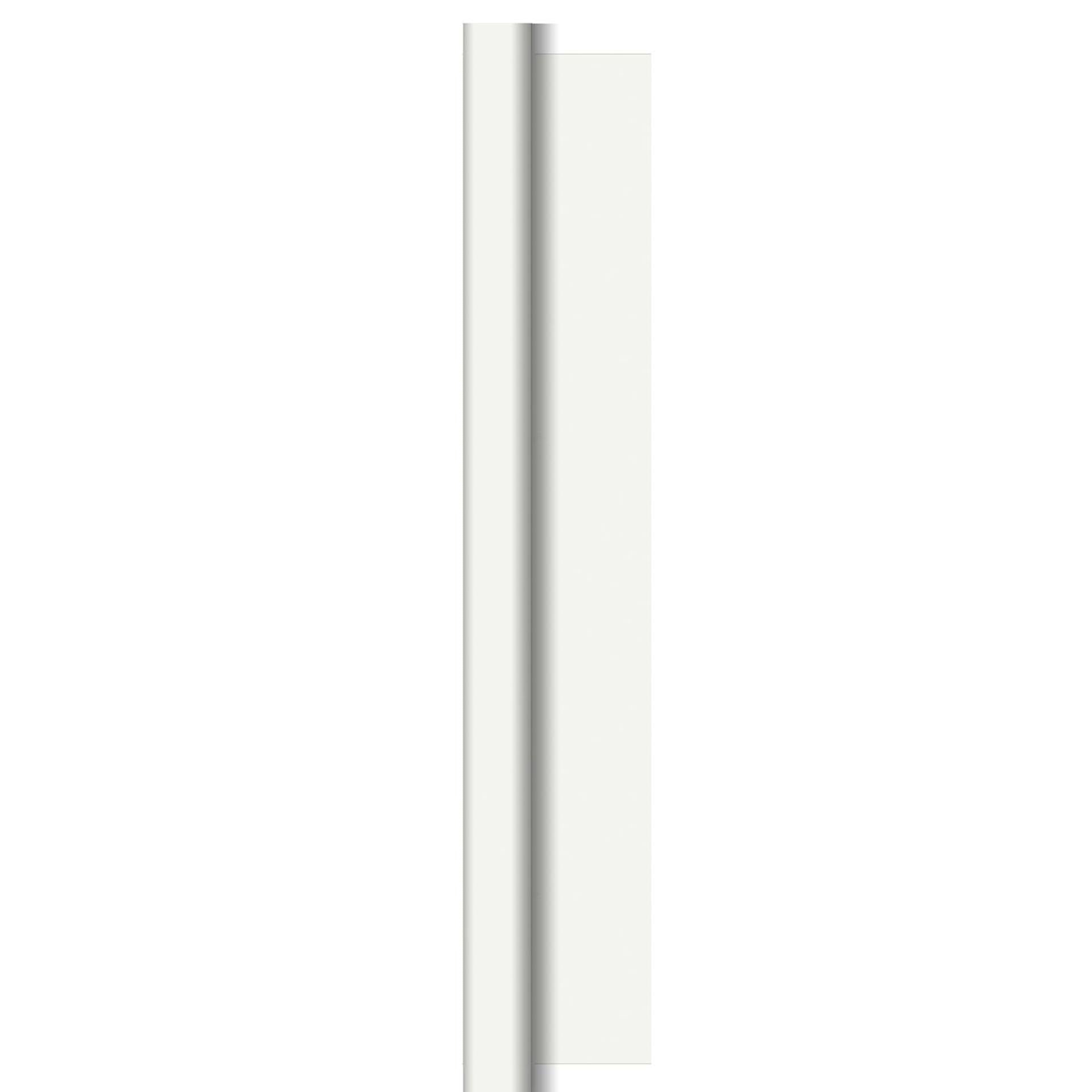 Damast tafelkleed papier 118cmx8m wit