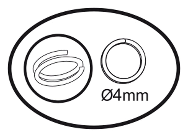Darice vaessen creative • ringen enkel 4mm 360pcs silver