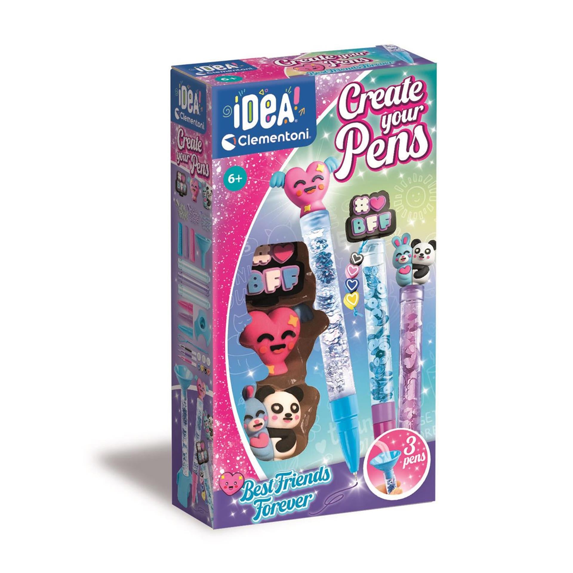 Clementoni idea maak je eigen pennen - best friends forever